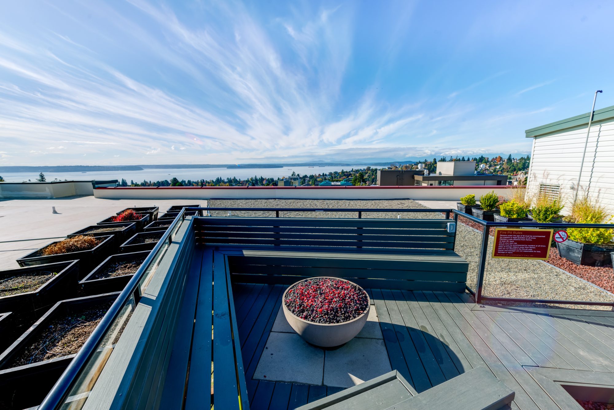 Mural Rooftop Amenity with Scenic View
